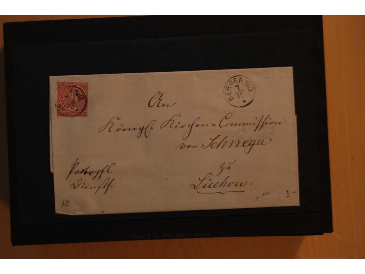 1850/75 (ca.), reichhaltiger Sammlungsbestand einschließlich einer  schönen Sammlung nachverwendeter Stempel; dabei viel inte