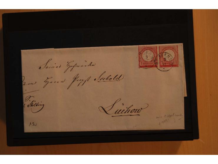 1850/75 (ca.), reichhaltiger Sammlungsbestand einschließlich einer  schönen Sammlung nachverwendeter Stempel; dabei viel inte