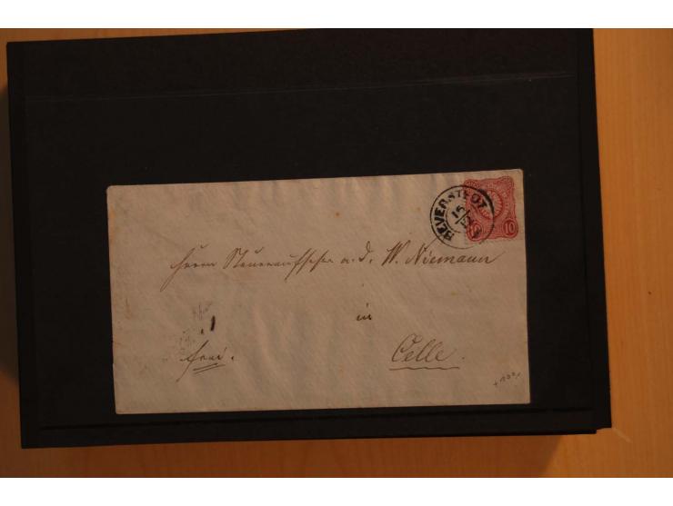 1850/75 (ca.), reichhaltiger Sammlungsbestand einschließlich einer  schönen Sammlung nachverwendeter Stempel; dabei viel inte
