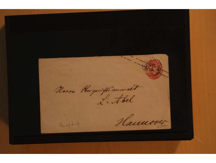 1850/75 (ca.), reichhaltiger Sammlungsbestand einschließlich einer  schönen Sammlung nachverwendeter Stempel; dabei viel inte