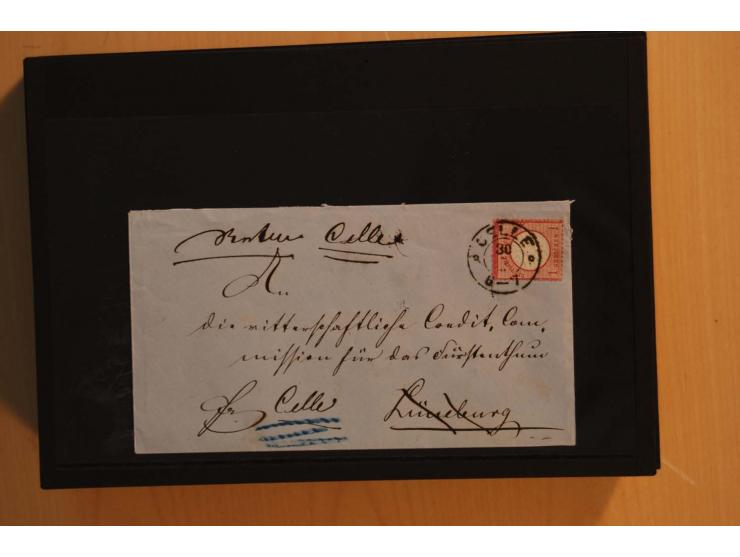 1850/75 (ca.), reichhaltiger Sammlungsbestand einschließlich einer  schönen Sammlung nachverwendeter Stempel; dabei viel inte