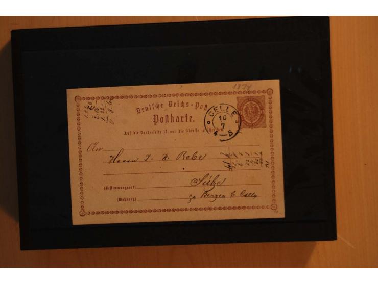 1850/75 (ca.), reichhaltiger Sammlungsbestand einschließlich einer  schönen Sammlung nachverwendeter Stempel; dabei viel inte