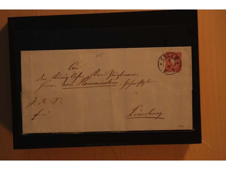 1850/75 (ca.), reichhaltiger Sammlungsbestand einschließlich einer  schönen Sammlung nachverwendeter Stempel; dabei viel inte