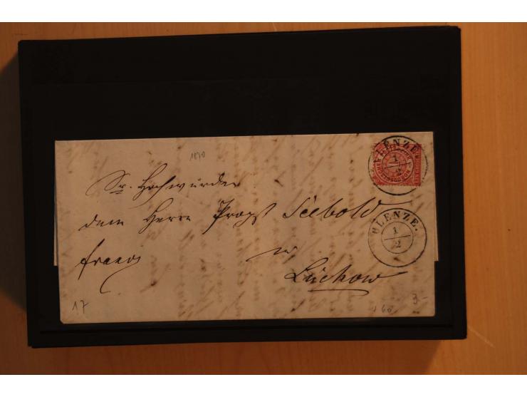 1850/75 (ca.), reichhaltiger Sammlungsbestand einschließlich einer  schönen Sammlung nachverwendeter Stempel; dabei viel inte