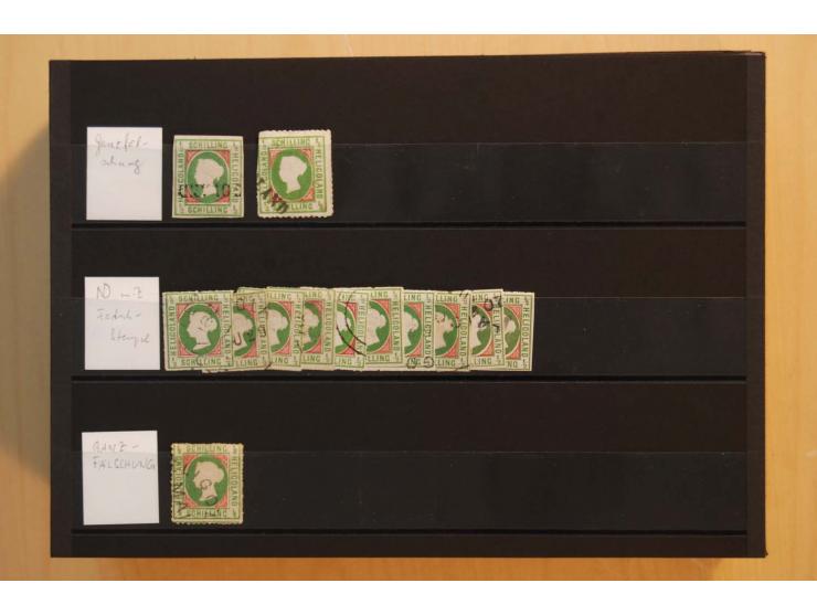 1867/95, ungebrauchte und gestempelter Sammlungsbestand mit vielen Originalen und Neudrucken, teils auch in Einheiten, dabei 