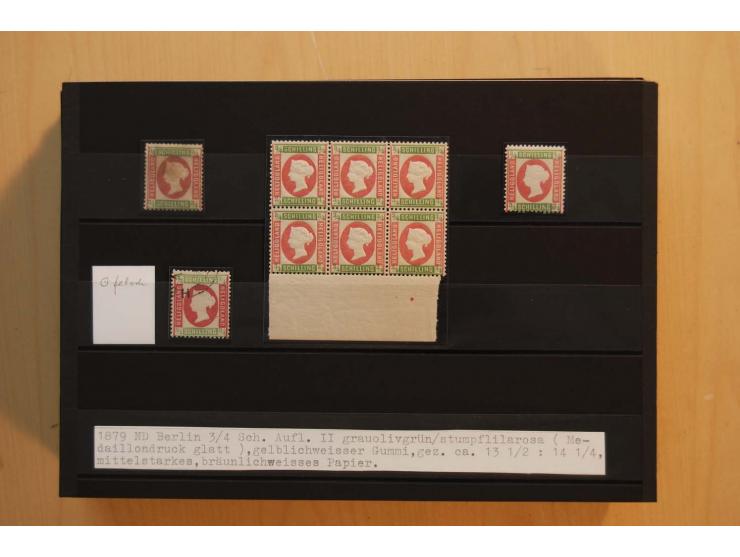 1867/95, ungebrauchte und gestempelter Sammlungsbestand mit vielen Originalen und Neudrucken, teils auch in Einheiten, dabei 