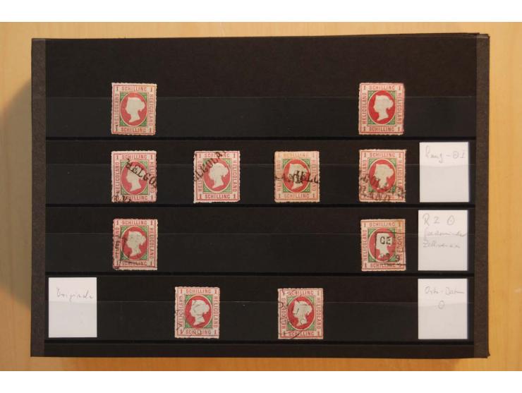 1867/95, ungebrauchte und gestempelter Sammlungsbestand mit vielen Originalen und Neudrucken, teils auch in Einheiten, dabei 