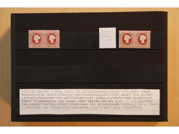 1867/95, ungebrauchte und gestempelter Sammlungsbestand mit vielen Originalen und Neudrucken, teils auch in Einheiten, dabei 