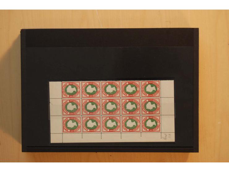 1867/95, ungebrauchte und gestempelter Sammlungsbestand mit vielen Originalen und Neudrucken, teils auch in Einheiten, dabei 