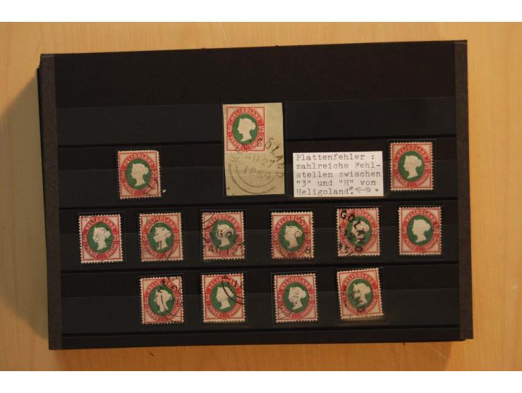 1867/95, ungebrauchte und gestempelter Sammlungsbestand mit vielen Originalen und Neudrucken, teils auch in Einheiten, dabei 