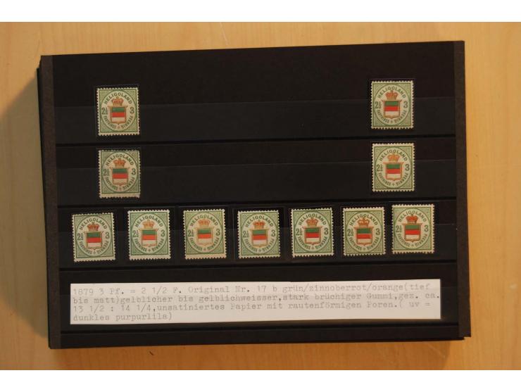 1867/95, ungebrauchte und gestempelter Sammlungsbestand mit vielen Originalen und Neudrucken, teils auch in Einheiten, dabei 