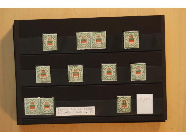 1867/95, ungebrauchte und gestempelter Sammlungsbestand mit vielen Originalen und Neudrucken, teils auch in Einheiten, dabei 