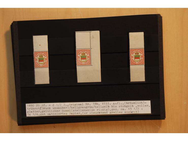 1867/95, ungebrauchte und gestempelter Sammlungsbestand mit vielen Originalen und Neudrucken, teils auch in Einheiten, dabei 