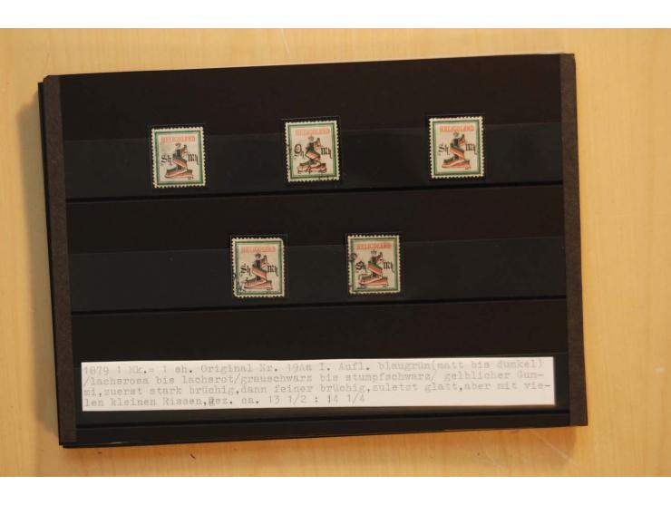1867/95, ungebrauchte und gestempelter Sammlungsbestand mit vielen Originalen und Neudrucken, teils auch in Einheiten, dabei 