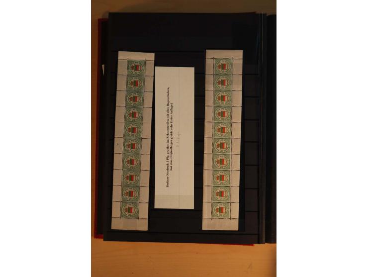 1867/95, ungebrauchte und gestempelter Sammlungsbestand mit vielen Originalen und Neudrucken, teils auch in Einheiten, dabei 