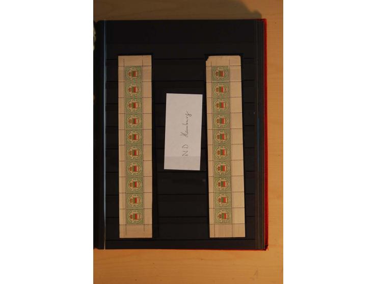1867/95, ungebrauchte und gestempelter Sammlungsbestand mit vielen Originalen und Neudrucken, teils auch in Einheiten, dabei 