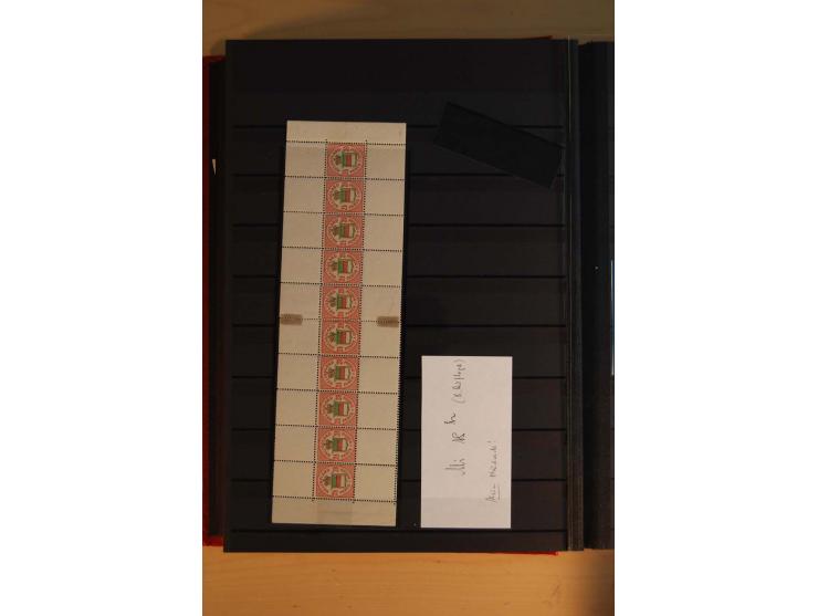 1867/95, ungebrauchte und gestempelter Sammlungsbestand mit vielen Originalen und Neudrucken, teils auch in Einheiten, dabei 