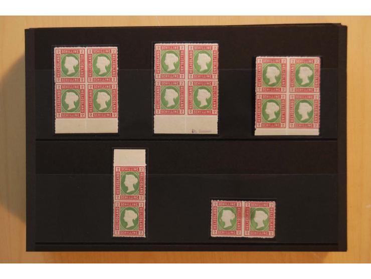 1867/95, ungebrauchte und gestempelter Sammlungsbestand mit vielen Originalen und Neudrucken, teils auch in Einheiten, dabei 