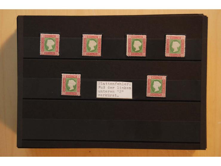 1867/95, ungebrauchte und gestempelter Sammlungsbestand mit vielen Originalen und Neudrucken, teils auch in Einheiten, dabei 