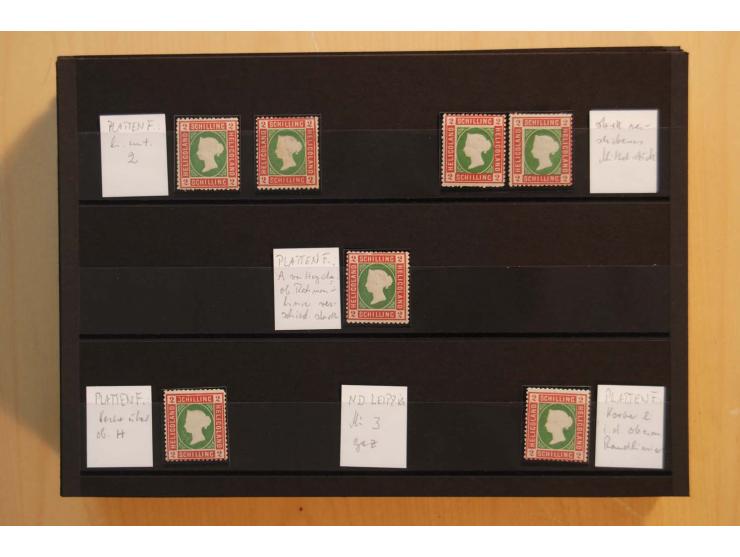 1867/95, ungebrauchte und gestempelter Sammlungsbestand mit vielen Originalen und Neudrucken, teils auch in Einheiten, dabei 
