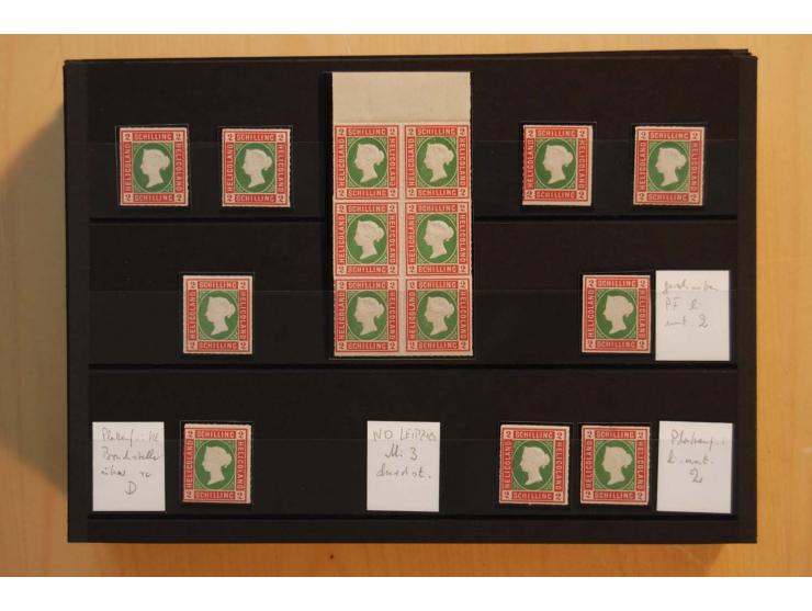 1867/95, ungebrauchte und gestempelter Sammlungsbestand mit vielen Originalen und Neudrucken, teils auch in Einheiten, dabei 