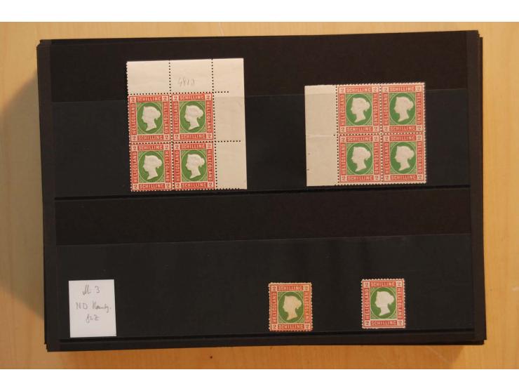1867/95, ungebrauchte und gestempelter Sammlungsbestand mit vielen Originalen und Neudrucken, teils auch in Einheiten, dabei 