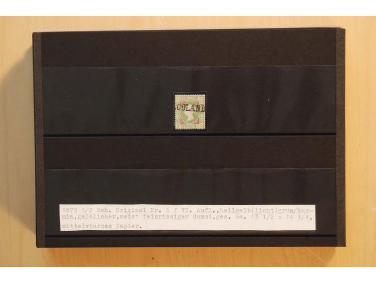 1867/95, ungebrauchte und gestempelter Sammlungsbestand mit vielen Originalen und Neudrucken, teils auch in Einheiten, dabei 