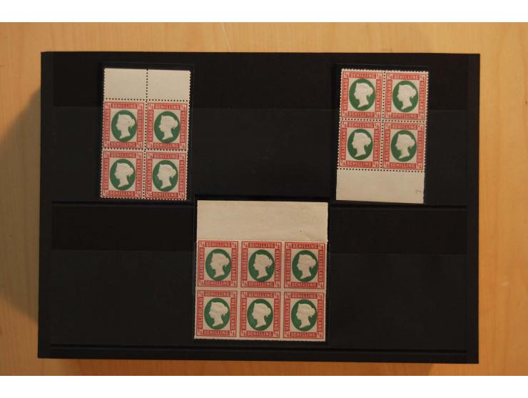 1867/95, ungebrauchte und gestempelter Sammlungsbestand mit vielen Originalen und Neudrucken, teils auch in Einheiten, dabei 