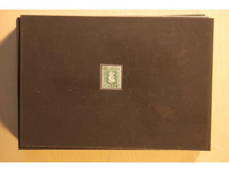 NORDDEUTSCHE STAATEN: 1852/65 (ca.),  Sammlungsbestand in 6 Kassetten und 2 Briefalben, sehr reichhaltig mit rund 150 Briefen
