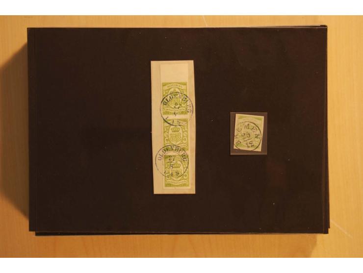 NORDDEUTSCHE STAATEN: 1852/65 (ca.),  Sammlungsbestand in 6 Kassetten und 2 Briefalben, sehr reichhaltig mit rund 150 Briefen