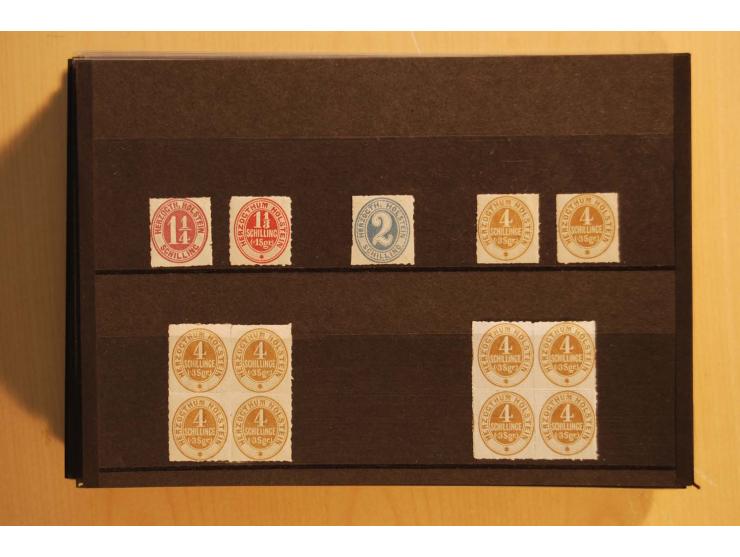 NORDDEUTSCHE STAATEN: 1852/65 (ca.),  Sammlungsbestand in 6 Kassetten und 2 Briefalben, sehr reichhaltig mit rund 150 Briefen