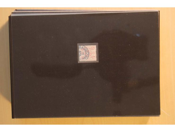 NORDDEUTSCHE STAATEN: 1852/65 (ca.),  Sammlungsbestand in 6 Kassetten und 2 Briefalben, sehr reichhaltig mit rund 150 Briefen