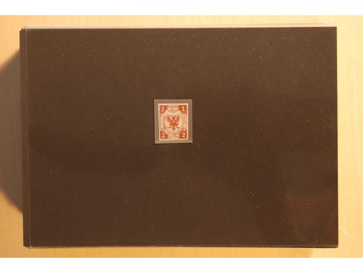 NORDDEUTSCHE STAATEN: 1852/65 (ca.),  Sammlungsbestand in 6 Kassetten und 2 Briefalben, sehr reichhaltig mit rund 150 Briefen