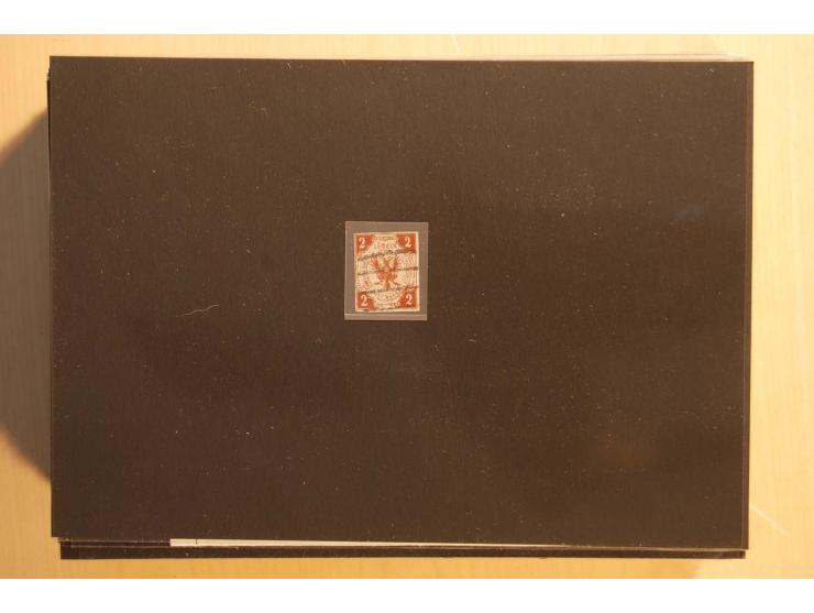 NORDDEUTSCHE STAATEN: 1852/65 (ca.),  Sammlungsbestand in 6 Kassetten und 2 Briefalben, sehr reichhaltig mit rund 150 Briefen