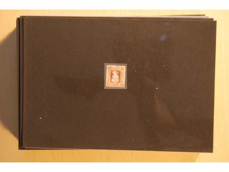 NORDDEUTSCHE STAATEN: 1852/65 (ca.),  Sammlungsbestand in 6 Kassetten und 2 Briefalben, sehr reichhaltig mit rund 150 Briefen