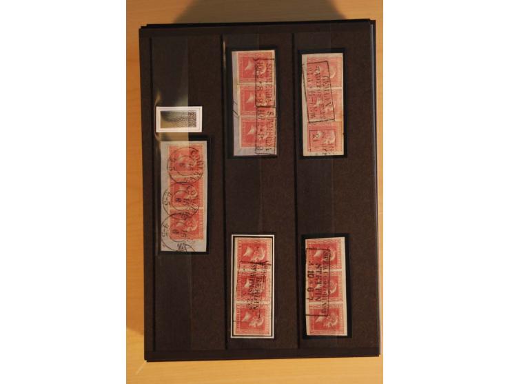 1850/67, sehr reichhaltiger Sammlungsbestand in 8 Kassetten und 3 Briefalben, ab der ersten Ausgabe mit einer Vielzahl von Ei