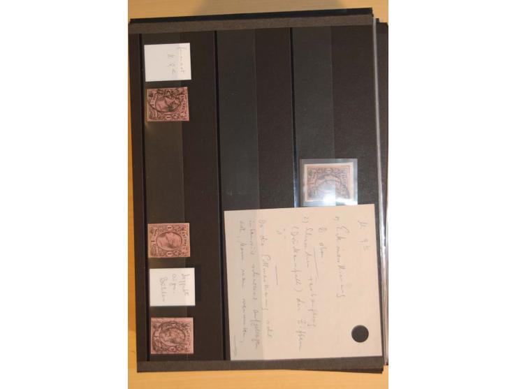 1850/67, umfangreicher Sammlungsbestand mit rund 160 Briefen und Ganzsachen, dabei rund 40 Nr 1 mit auch besseren Stempeln un