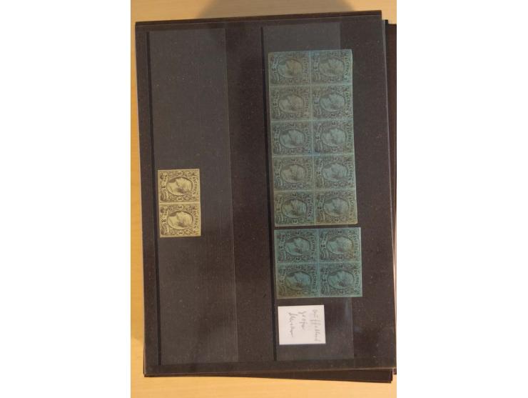 1850/67, umfangreicher Sammlungsbestand mit rund 160 Briefen und Ganzsachen, dabei rund 40 Nr 1 mit auch besseren Stempeln un