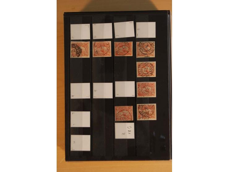 1850/67, umfangreicher Sammlungsbestand mit rund 160 Briefen und Ganzsachen, dabei rund 40 Nr 1 mit auch besseren Stempeln un