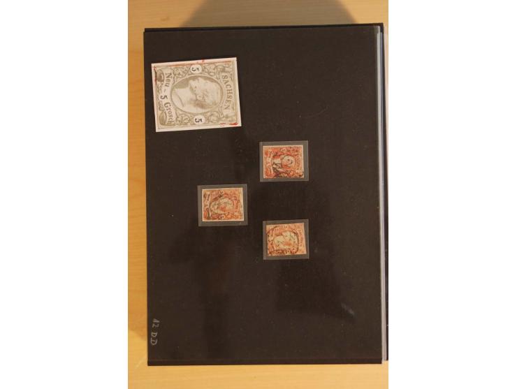 1850/67, umfangreicher Sammlungsbestand mit rund 160 Briefen und Ganzsachen, dabei rund 40 Nr 1 mit auch besseren Stempeln un