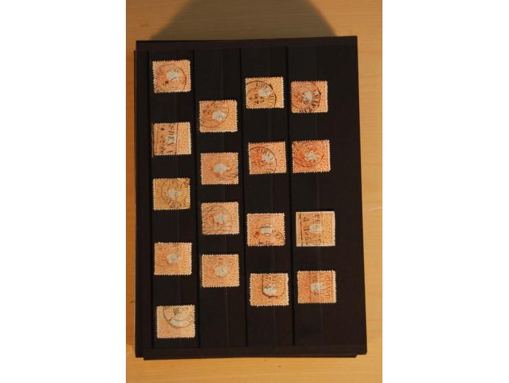 1850/67, umfangreicher Sammlungsbestand mit rund 160 Briefen und Ganzsachen, dabei rund 40 Nr 1 mit auch besseren Stempeln un