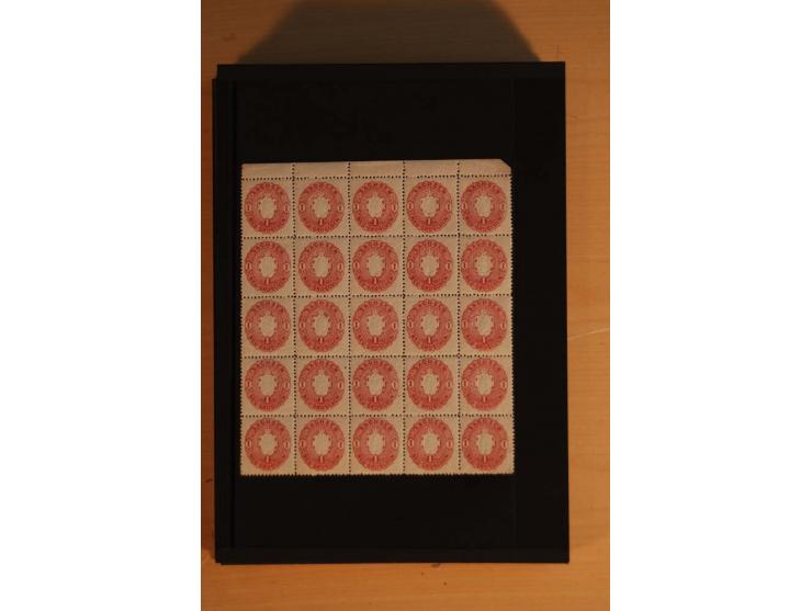 1850/67, umfangreicher Sammlungsbestand mit rund 160 Briefen und Ganzsachen, dabei rund 40 Nr 1 mit auch besseren Stempeln un