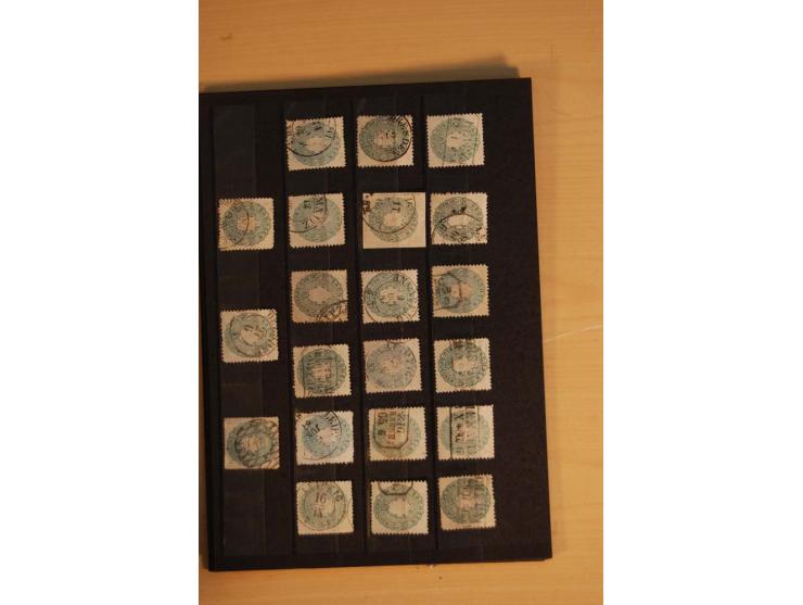 1850/67, umfangreicher Sammlungsbestand mit rund 160 Briefen und Ganzsachen, dabei rund 40 Nr 1 mit auch besseren Stempeln un