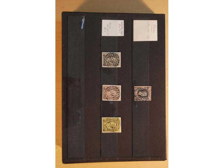 1850/67, umfangreicher Sammlungsbestand mit rund 160 Briefen und Ganzsachen, dabei rund 40 Nr 1 mit auch besseren Stempeln un