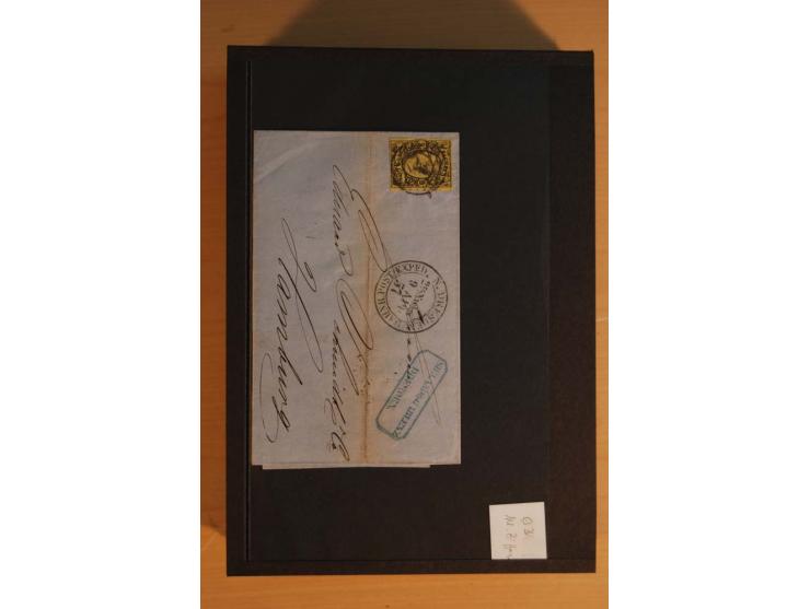1850/67, umfangreicher Sammlungsbestand mit rund 160 Briefen und Ganzsachen, dabei rund 40 Nr 1 mit auch besseren Stempeln un