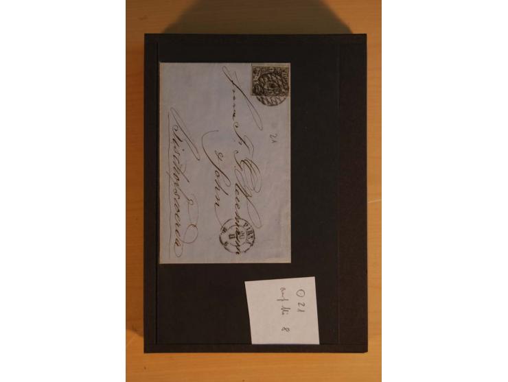 1850/67, umfangreicher Sammlungsbestand mit rund 160 Briefen und Ganzsachen, dabei rund 40 Nr 1 mit auch besseren Stempeln un