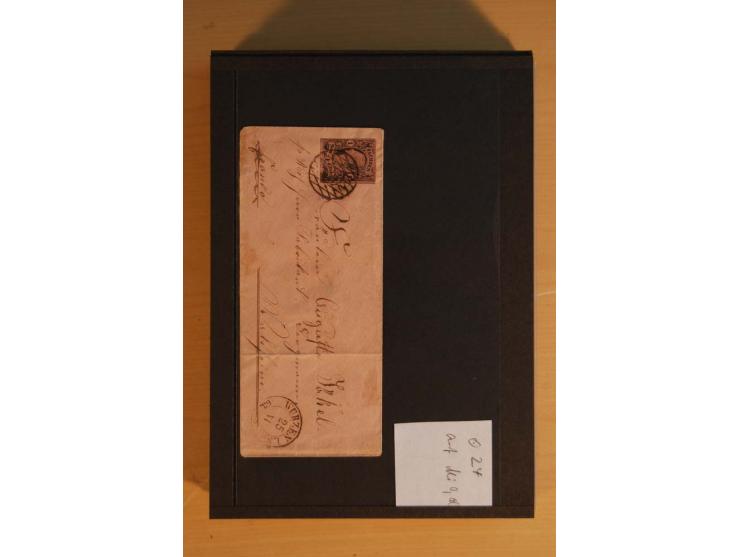 1850/67, umfangreicher Sammlungsbestand mit rund 160 Briefen und Ganzsachen, dabei rund 40 Nr 1 mit auch besseren Stempeln un