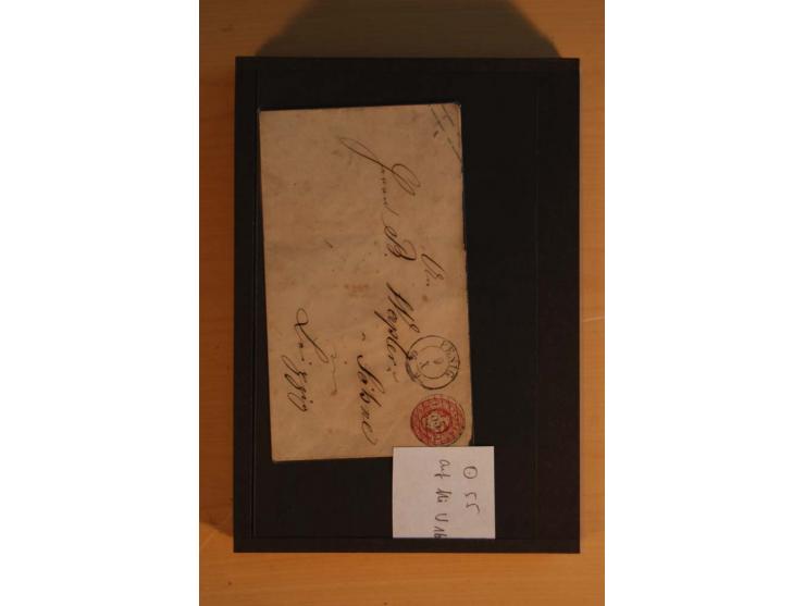 1850/67, umfangreicher Sammlungsbestand mit rund 160 Briefen und Ganzsachen, dabei rund 40 Nr 1 mit auch besseren Stempeln un