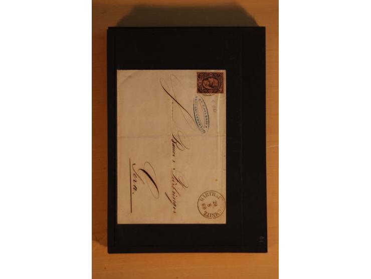 1850/67, umfangreicher Sammlungsbestand mit rund 160 Briefen und Ganzsachen, dabei rund 40 Nr 1 mit auch besseren Stempeln un