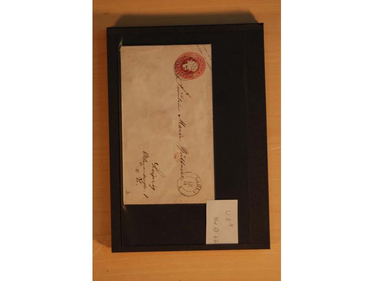 1850/67, umfangreicher Sammlungsbestand mit rund 160 Briefen und Ganzsachen, dabei rund 40 Nr 1 mit auch besseren Stempeln un